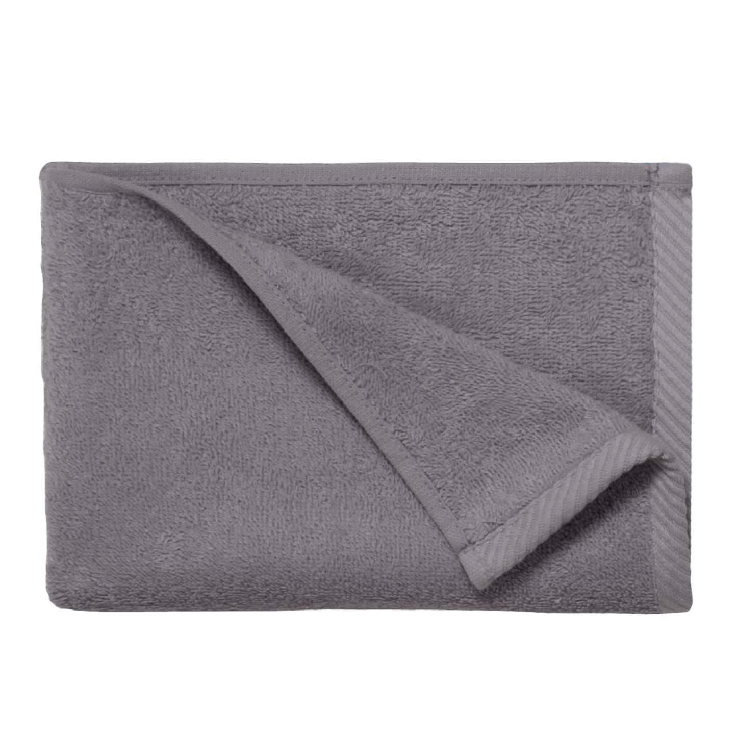 Set 4 Toallas piezas: 2 manos + 2 baño color gris