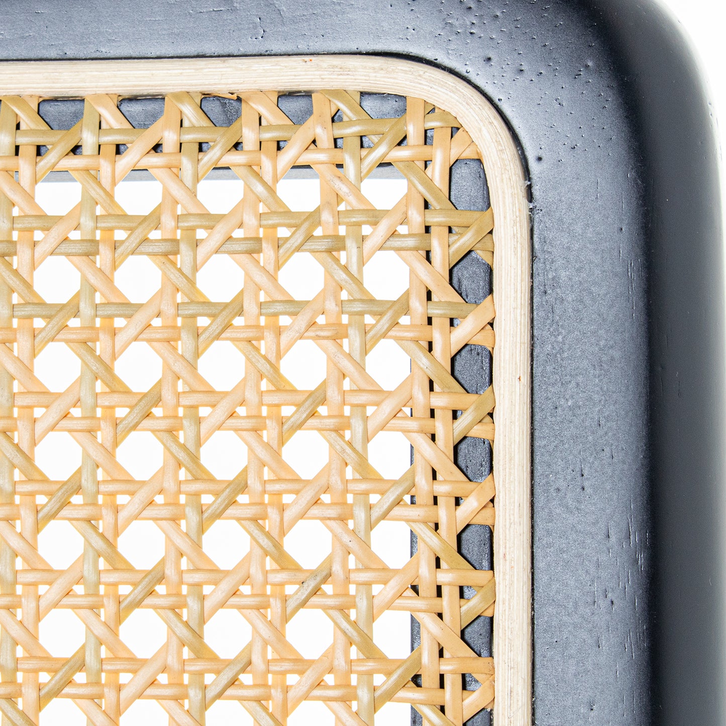 SILLA MADERA/MIMBRE PATAS META L NEGRO