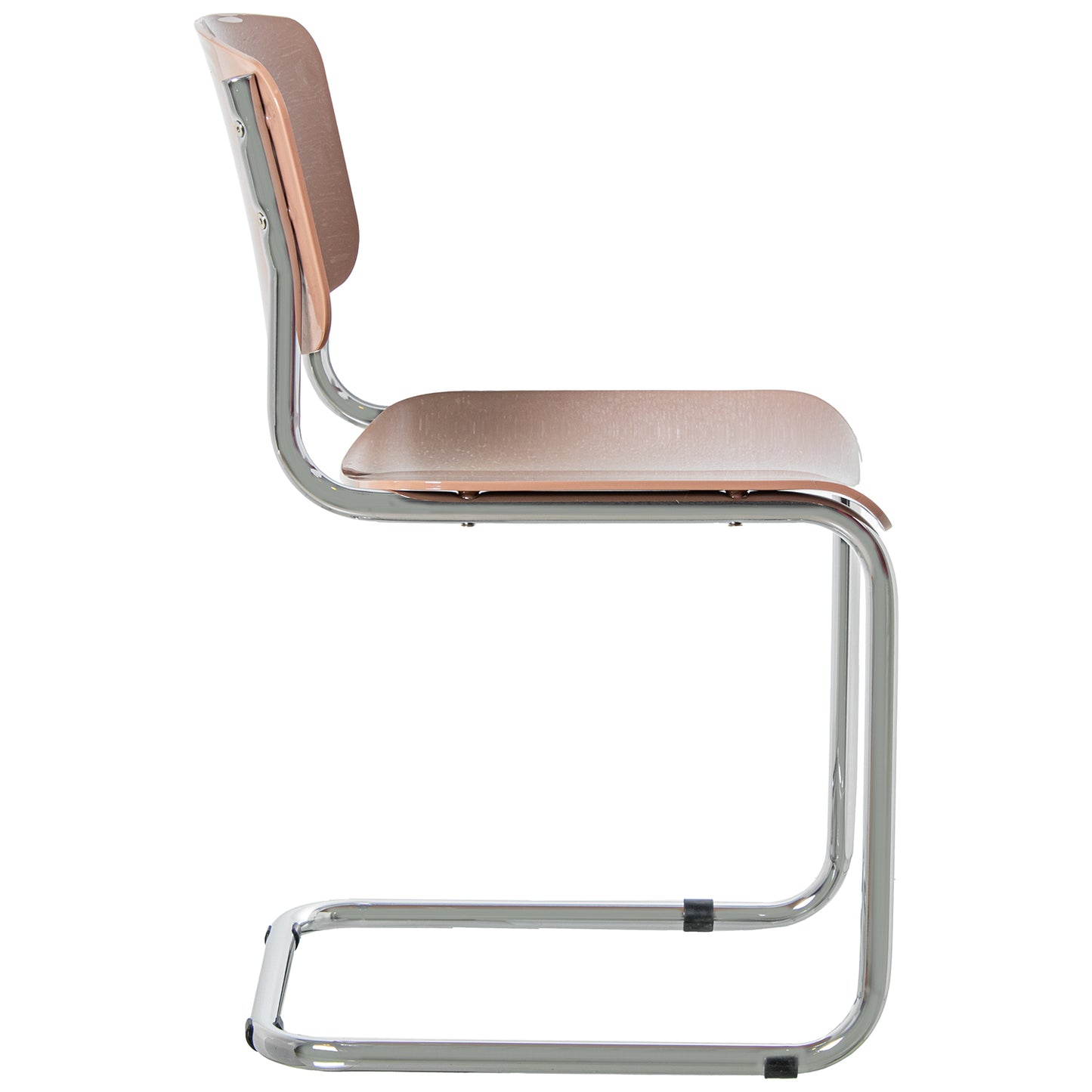 SILLA ABS ROSA PATAS METAL CRO MADO