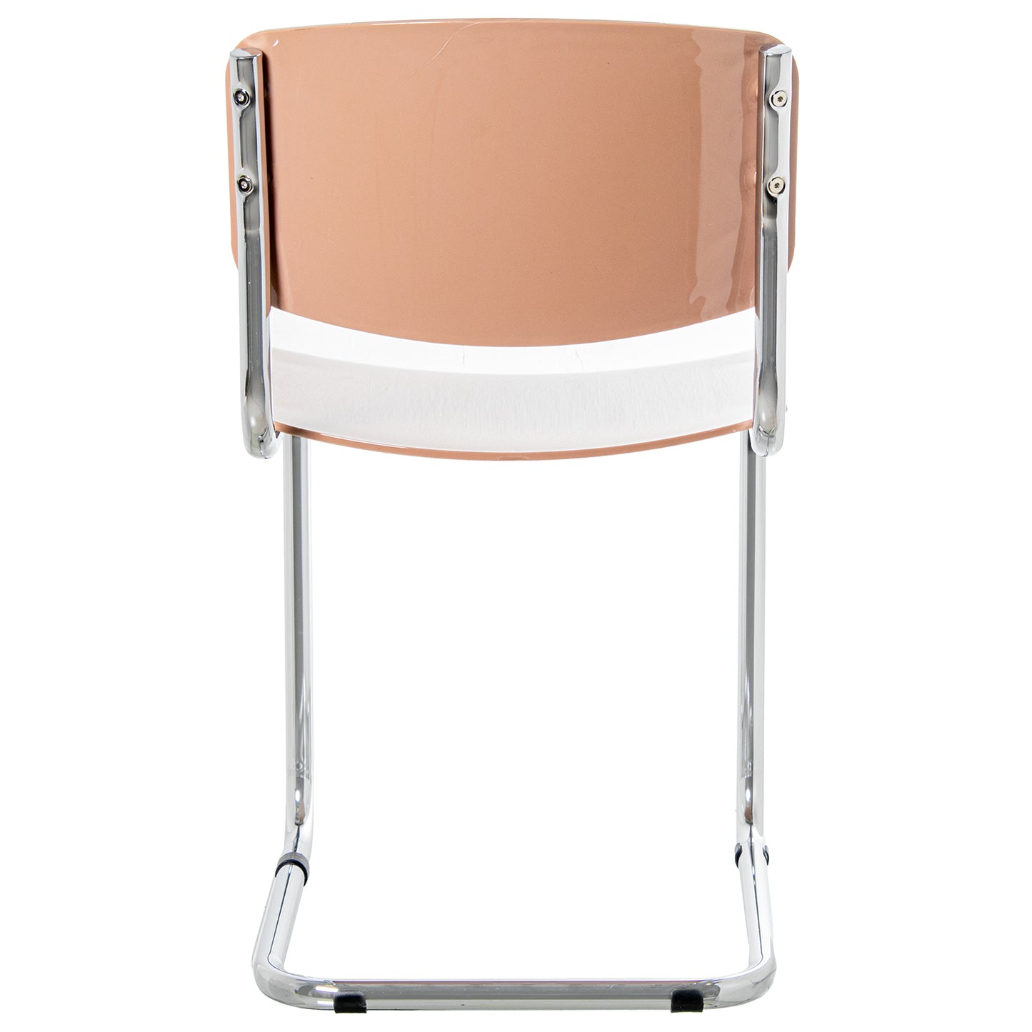 SILLA ABS ROSA PATAS METAL CRO MADO