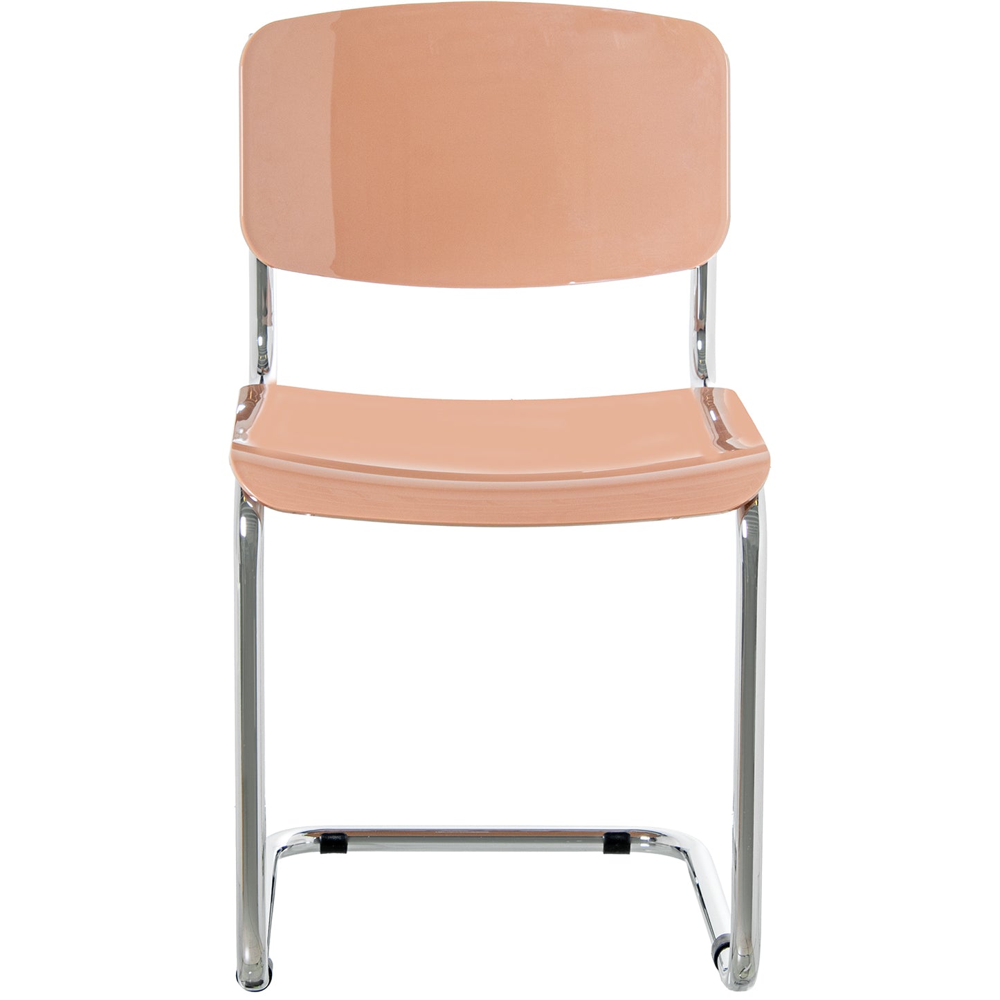 SILLA ABS ROSA PATAS METAL CRO MADO