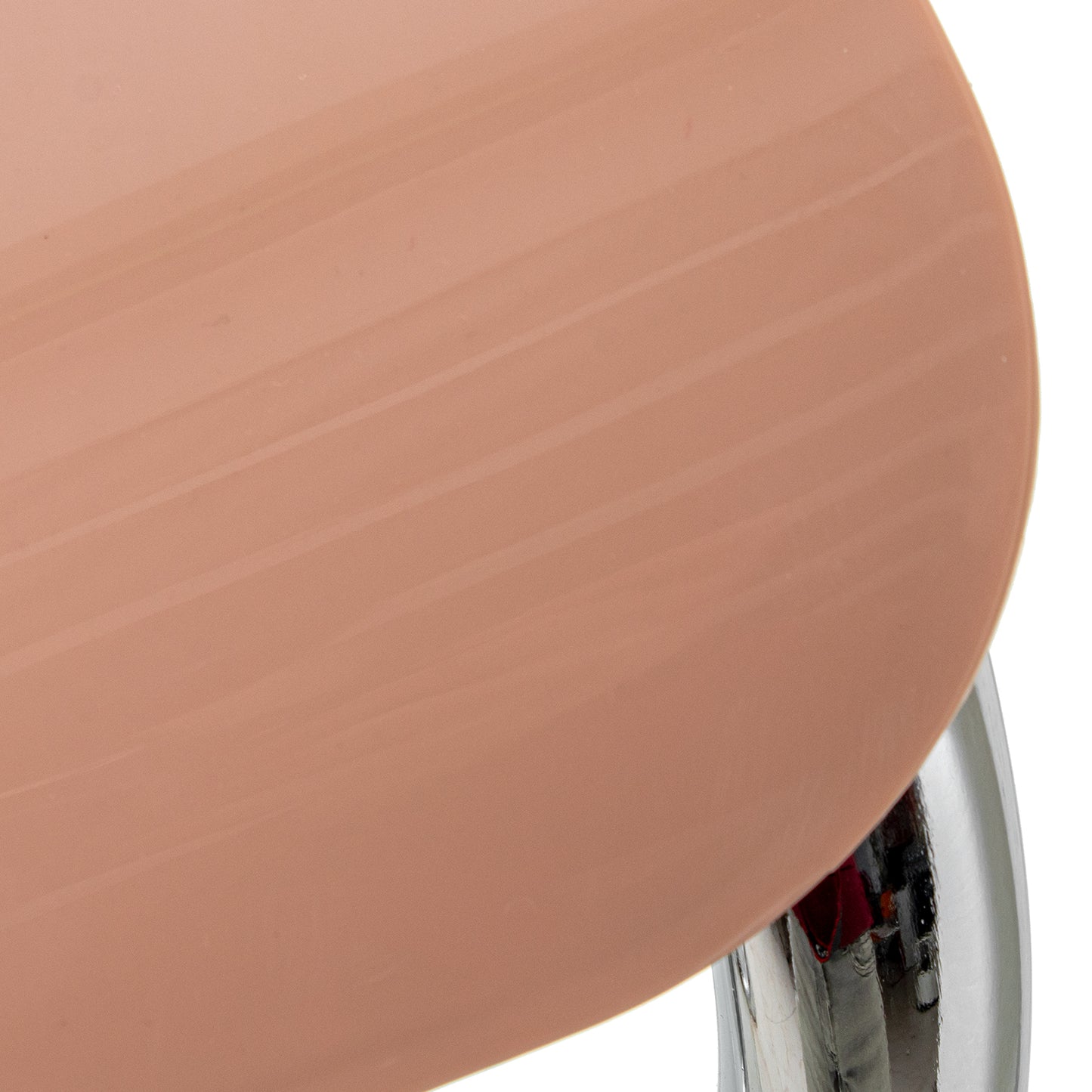 SILLA ABS ROSA PATAS METAL CRO MADO