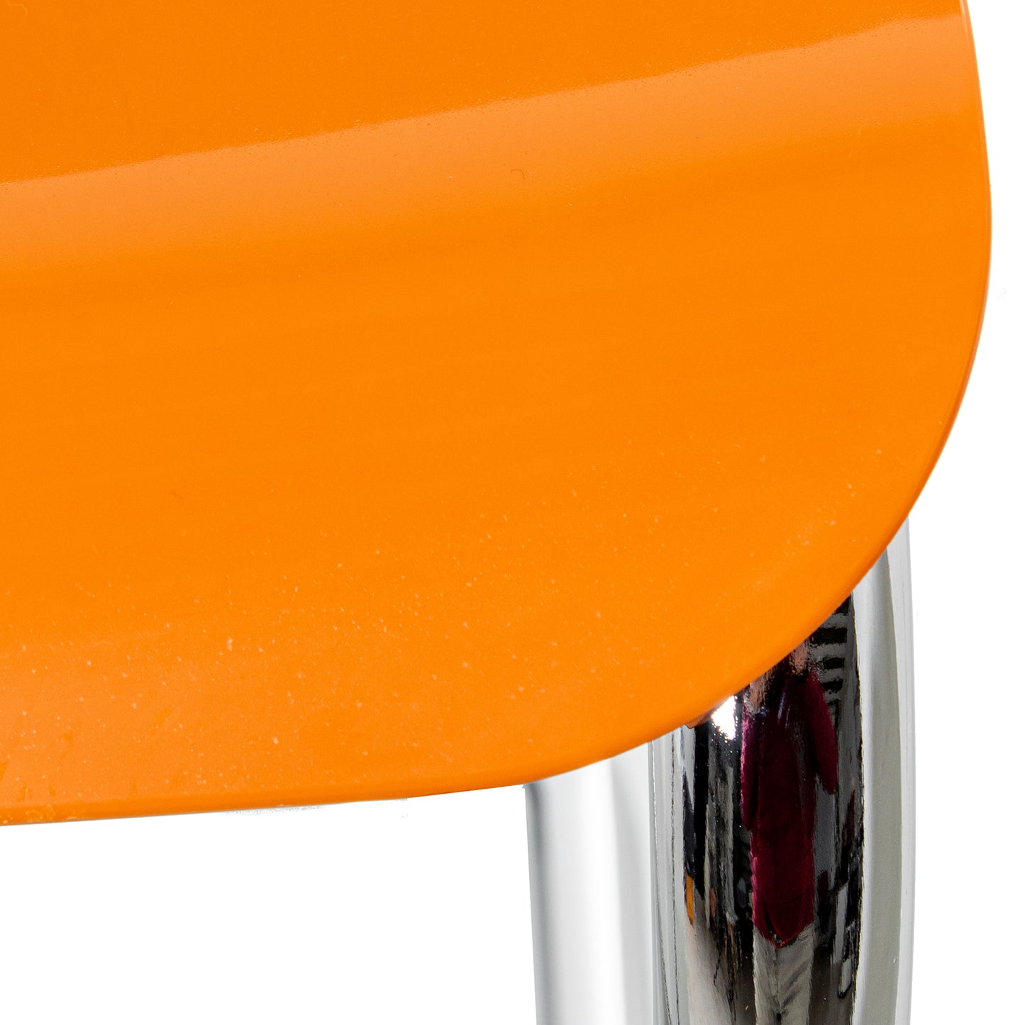 SILLA ABS AMARILLO PATAS METAL CROMADO