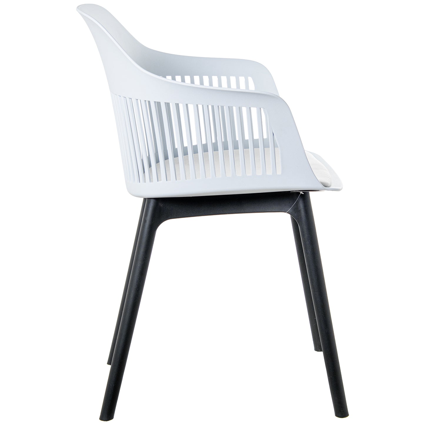 SILLA PP BLANCA C/COJIN PU