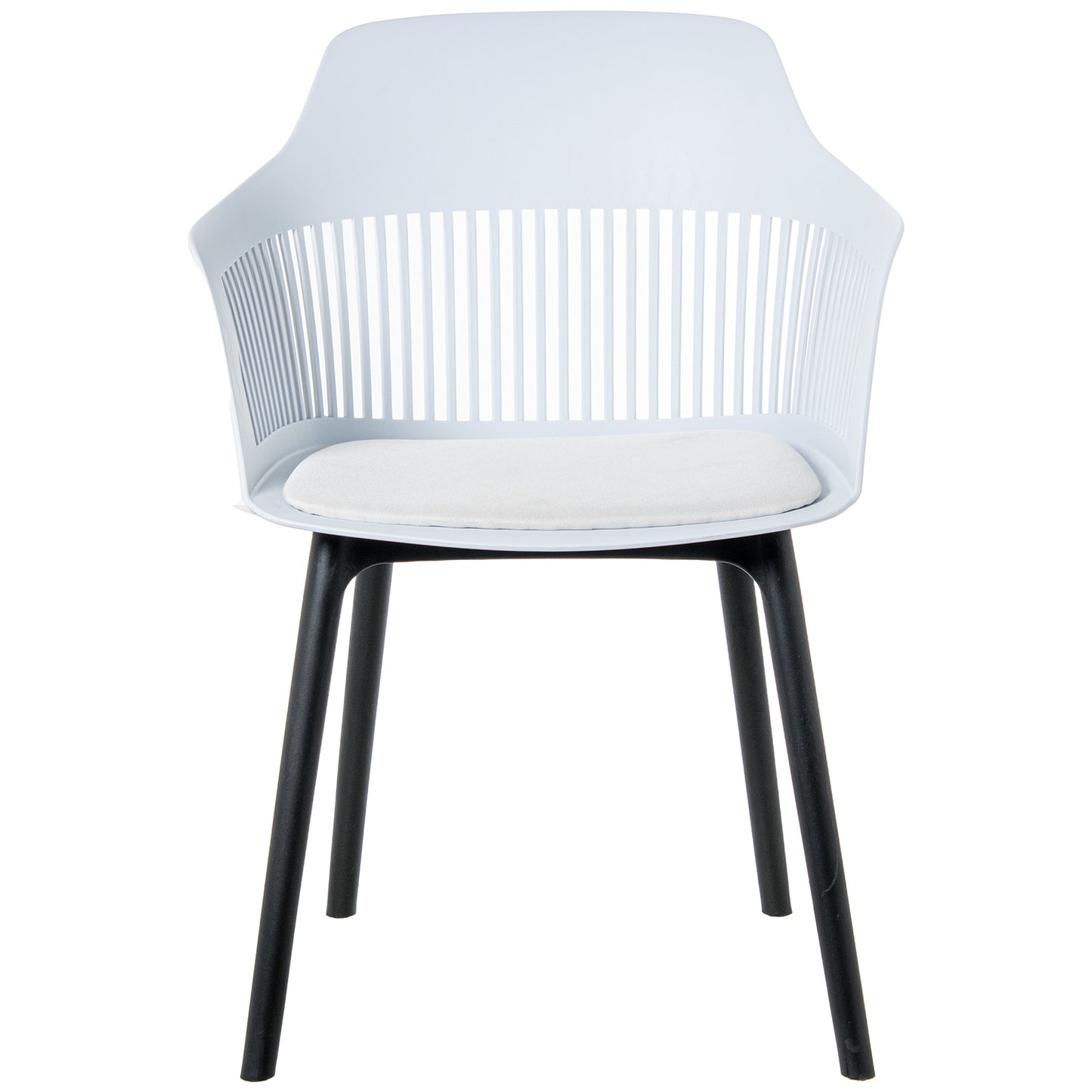 SILLA PP BLANCA C/COJIN PU