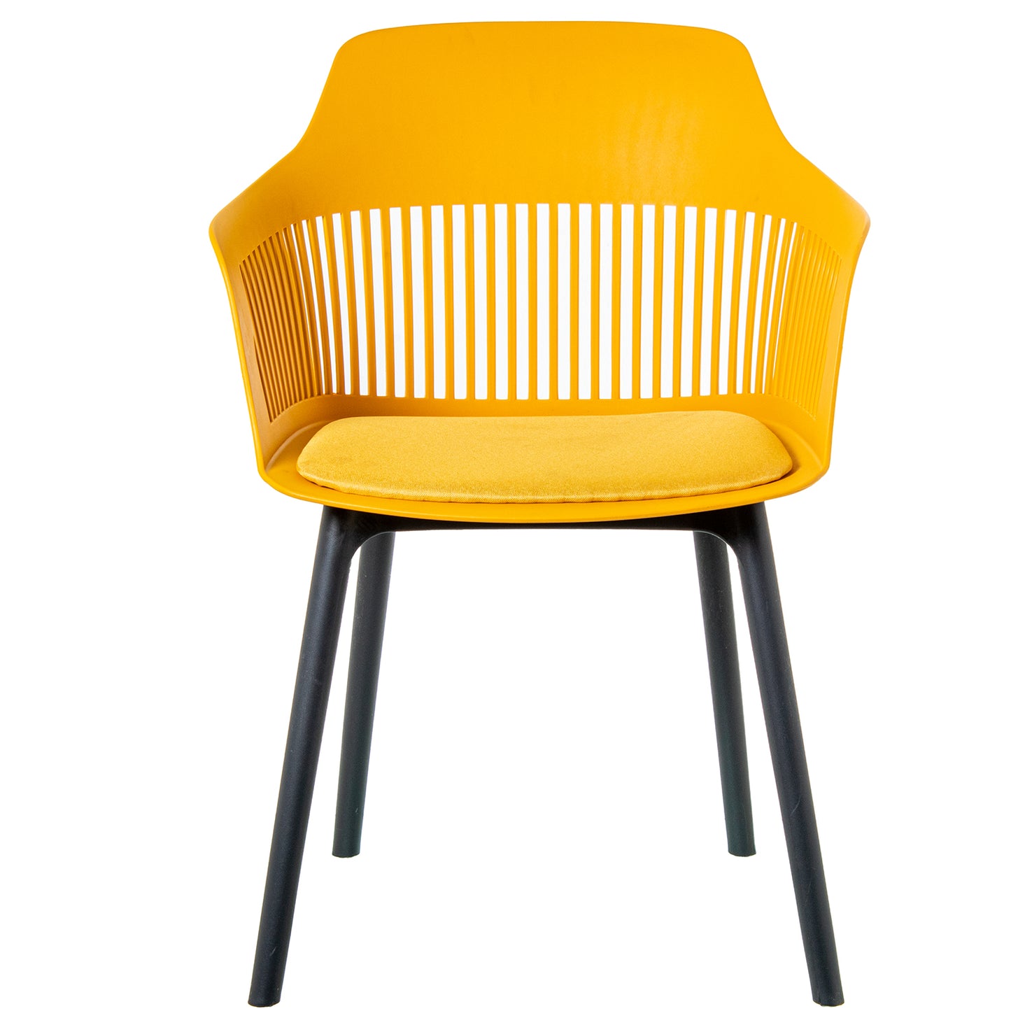 SILLA PP AMARILLA C/COJIN PU