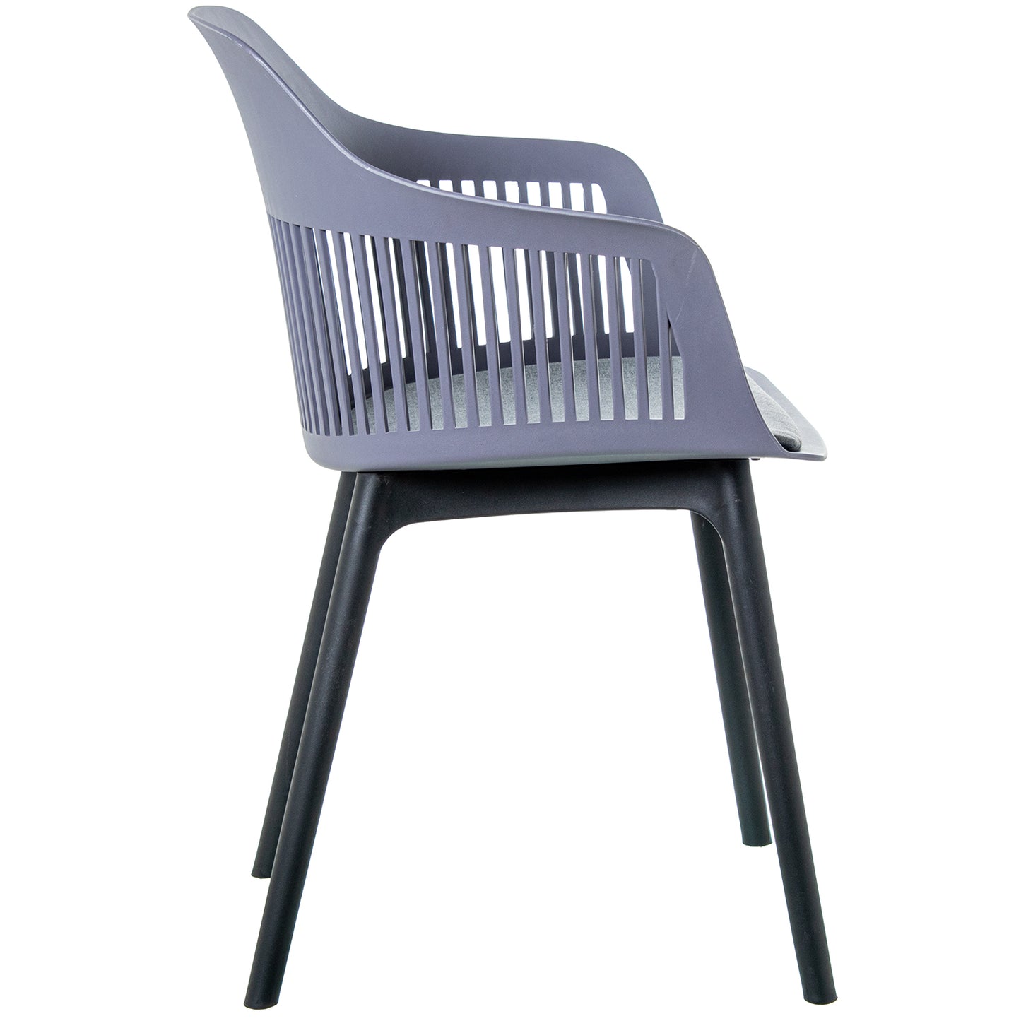 SILLA PP GRIS OSCURA C/COJIN P U