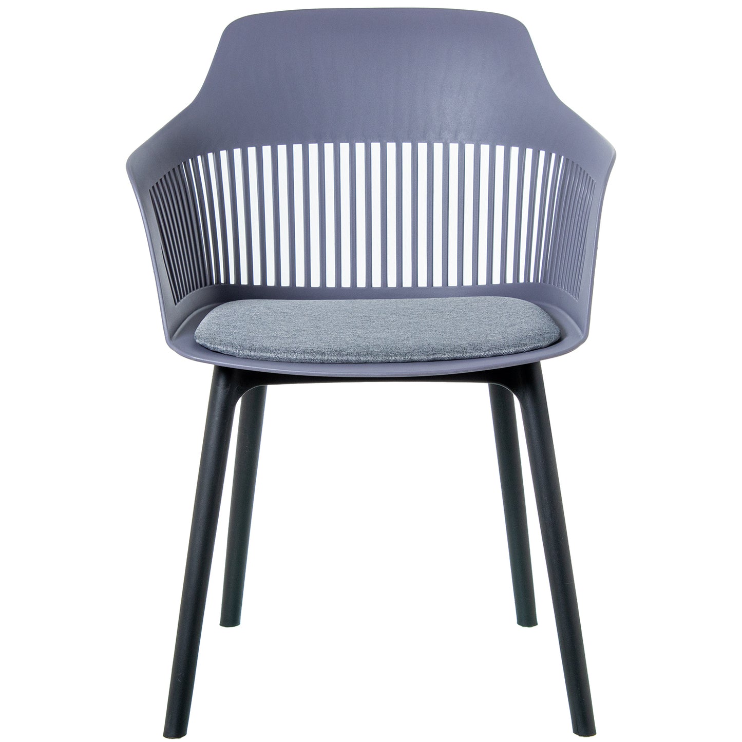 SILLA PP GRIS OSCURA C/COJIN P U
