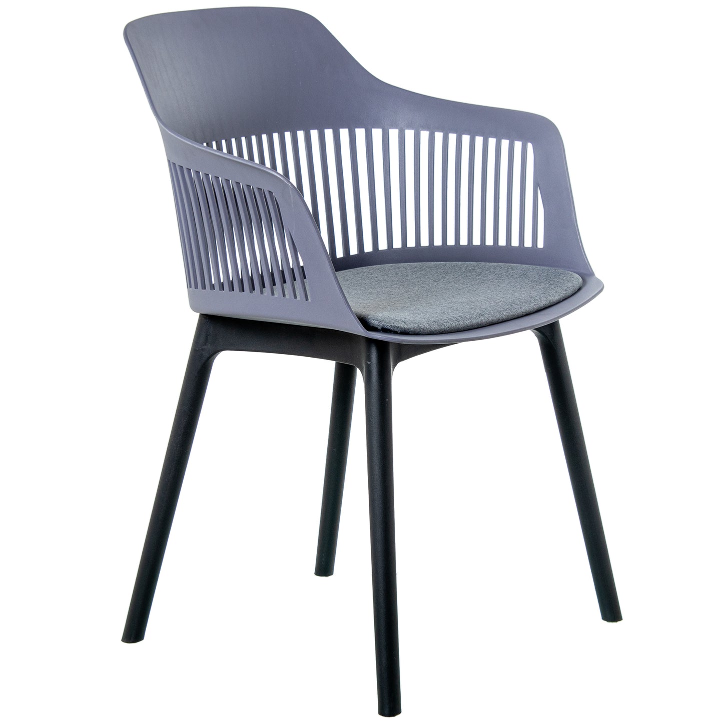 SILLA PP GRIS OSCURA C/COJIN P U