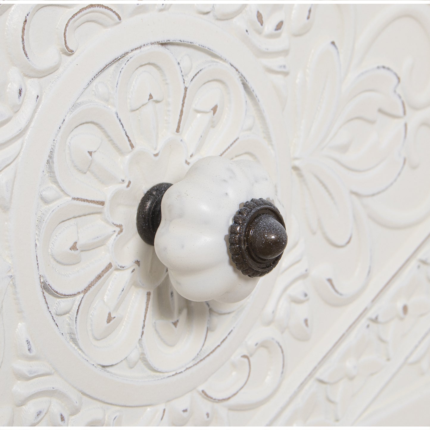 COMODA MADERA C/3 CAJONES TALL ADA BLANCO