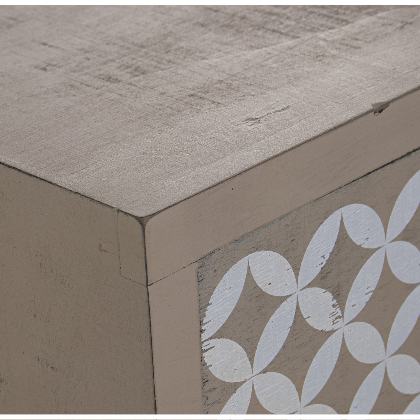 MESA DE NOCHE MADERA C/3 CAJON ES: ABETO+CONTRACH.+PATAS PINO