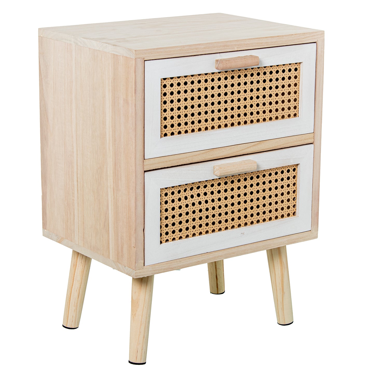 MESA DE NOCHE C/2 CAJONES MADE RA