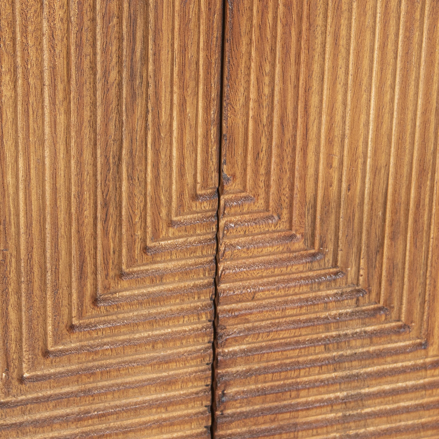 ARMARIO MADERA MANGO BARNIZ OS CURO 4 PUERTAS PATAS METAL HIE