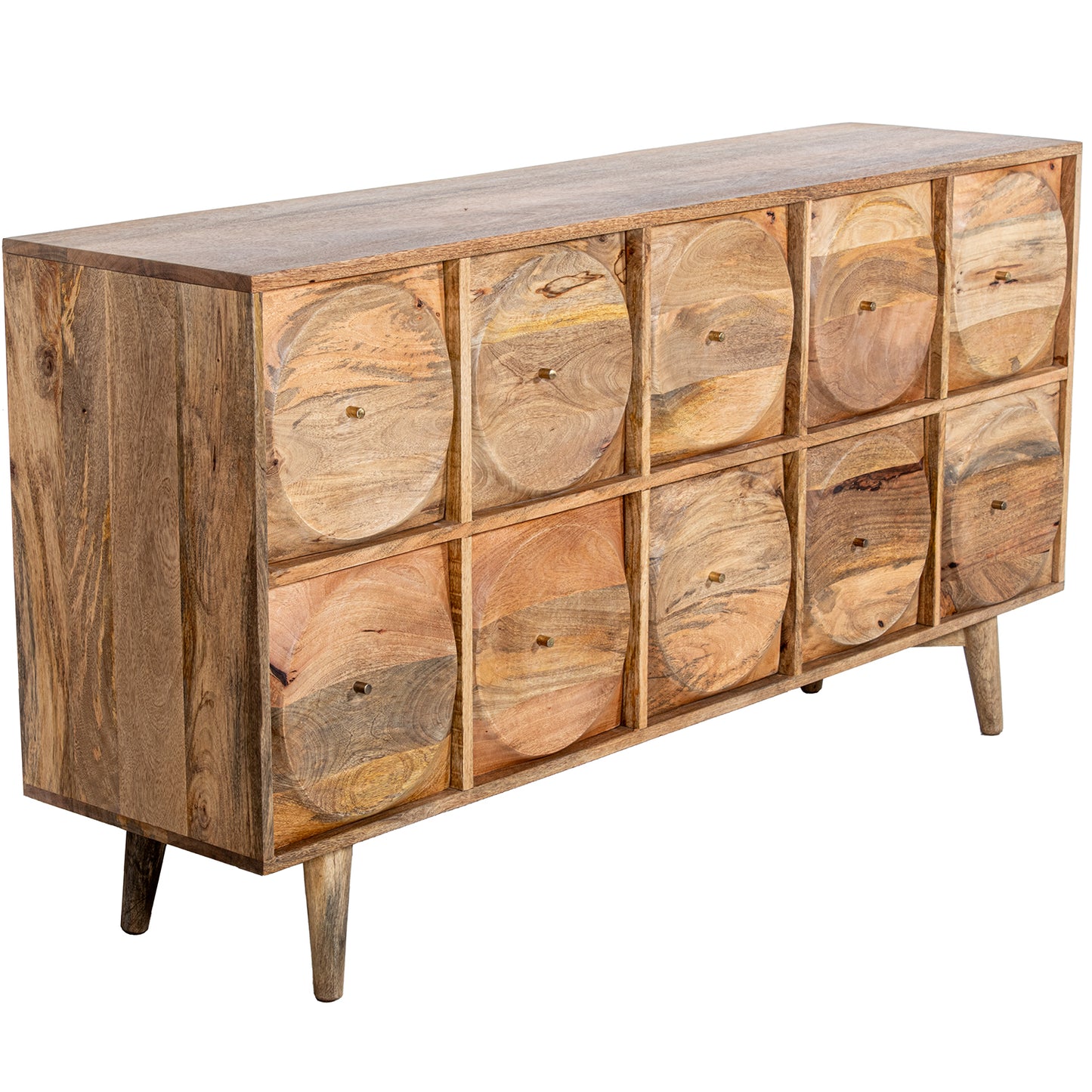 APARADOR MADERA MANGO 10 CAJON ES
