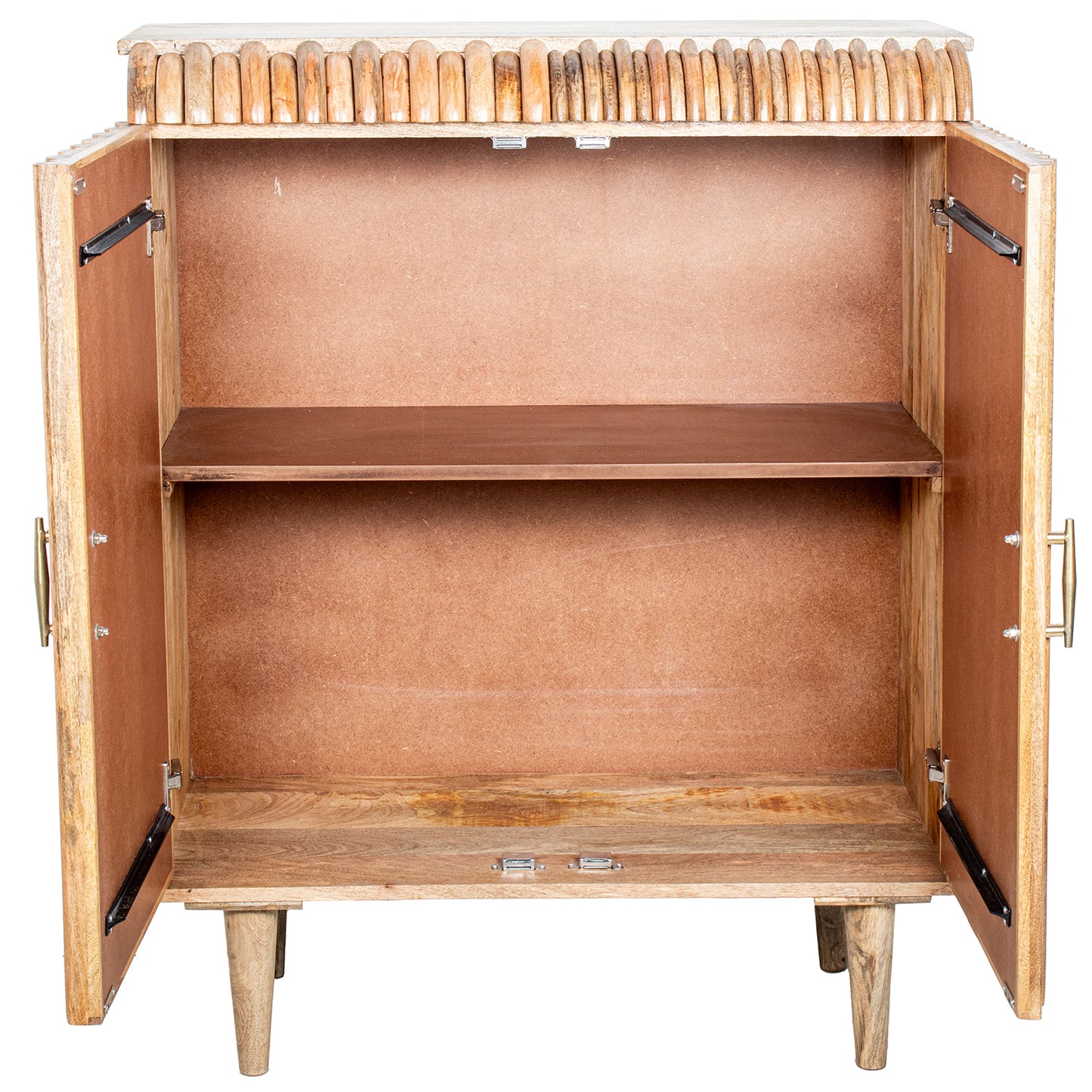 MUEBLE ENTRADA MADERA MANGO 2 PUERTAS