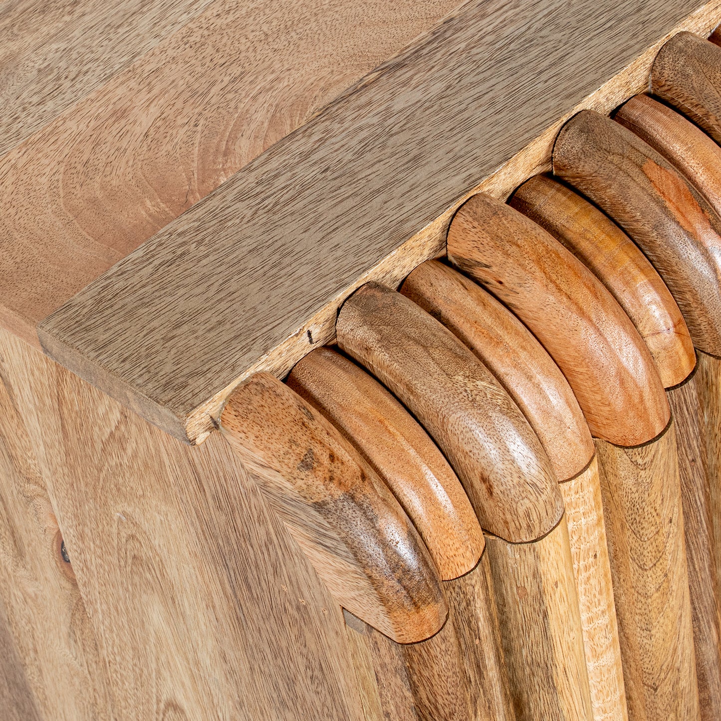 MUEBLE ENTRADA MADERA MANGO 2 PUERTAS