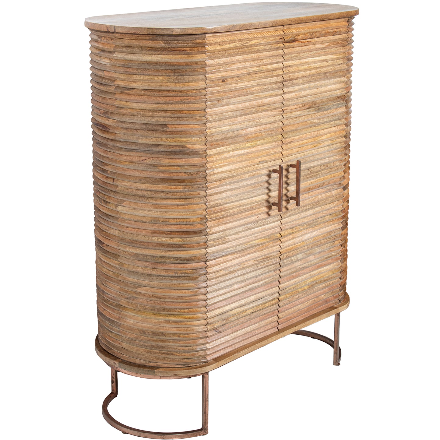 MUEBLE ENTRADA MADERA MANGO 4 PUERTAS