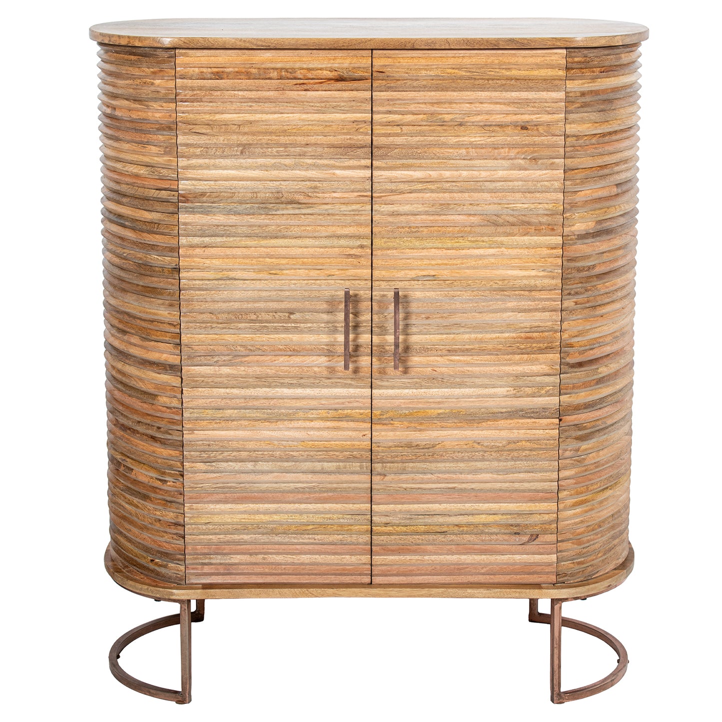 MUEBLE ENTRADA MADERA MANGO 4 PUERTAS