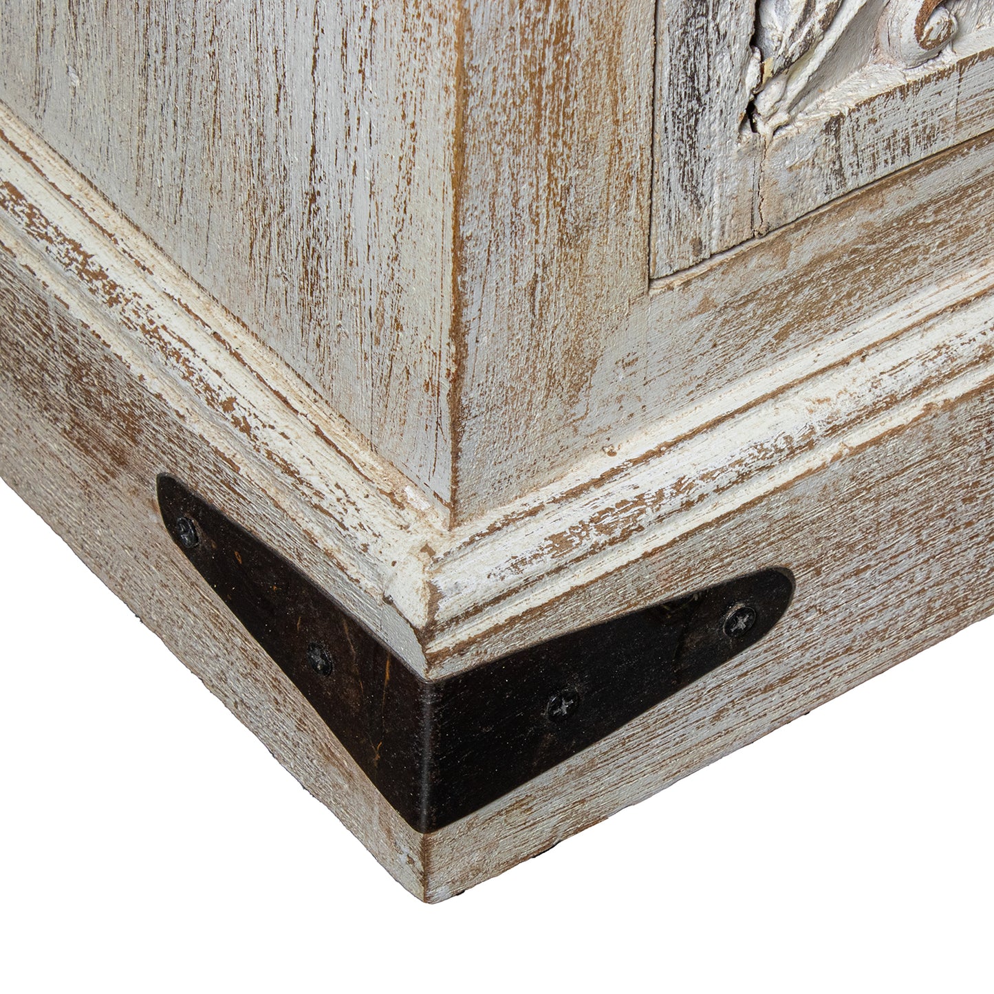 ARMARIO MADERA MANGO DECORADO C/2 PUERTAS