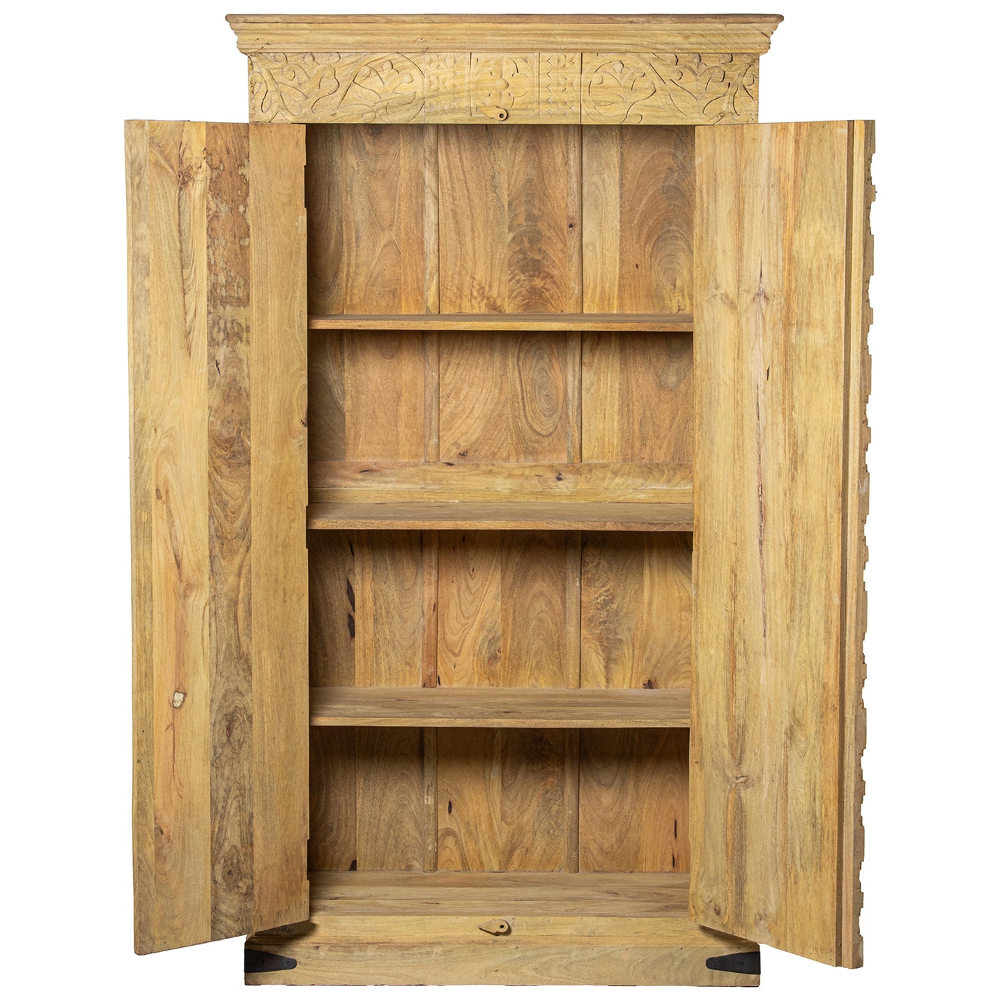 ARMARIO MADERA MANGO DECORADO C/2 PUERTAS