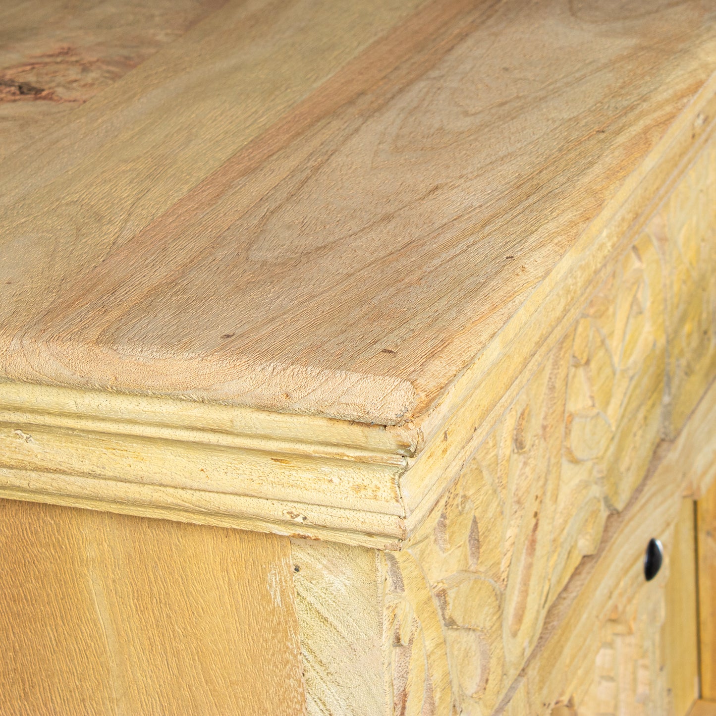 ARMARIO MADERA MANGO DECORADO C/2 PUERTAS