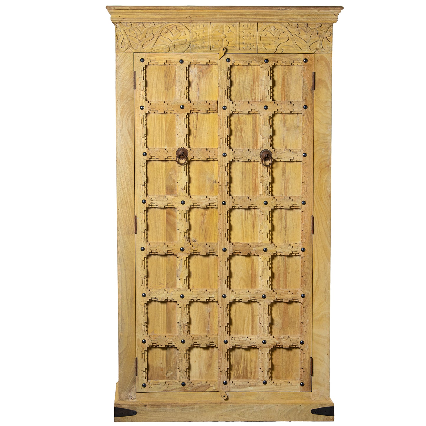 ARMARIO MADERA MANGO DECORADO C/2 PUERTAS