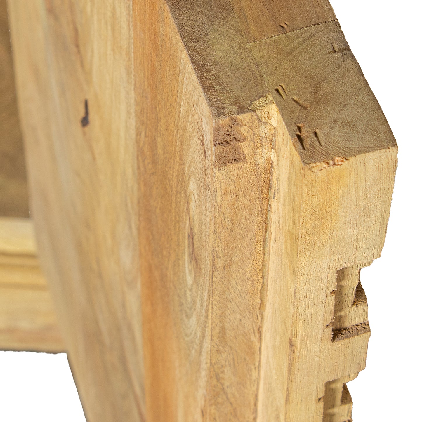 APARADOR MADERA MANGO DECORADO C/4 PUERTAS