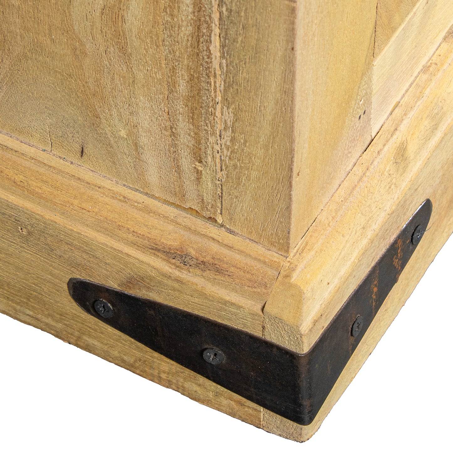 APARADOR MADERA MANGO DECORADO C/4 PUERTAS