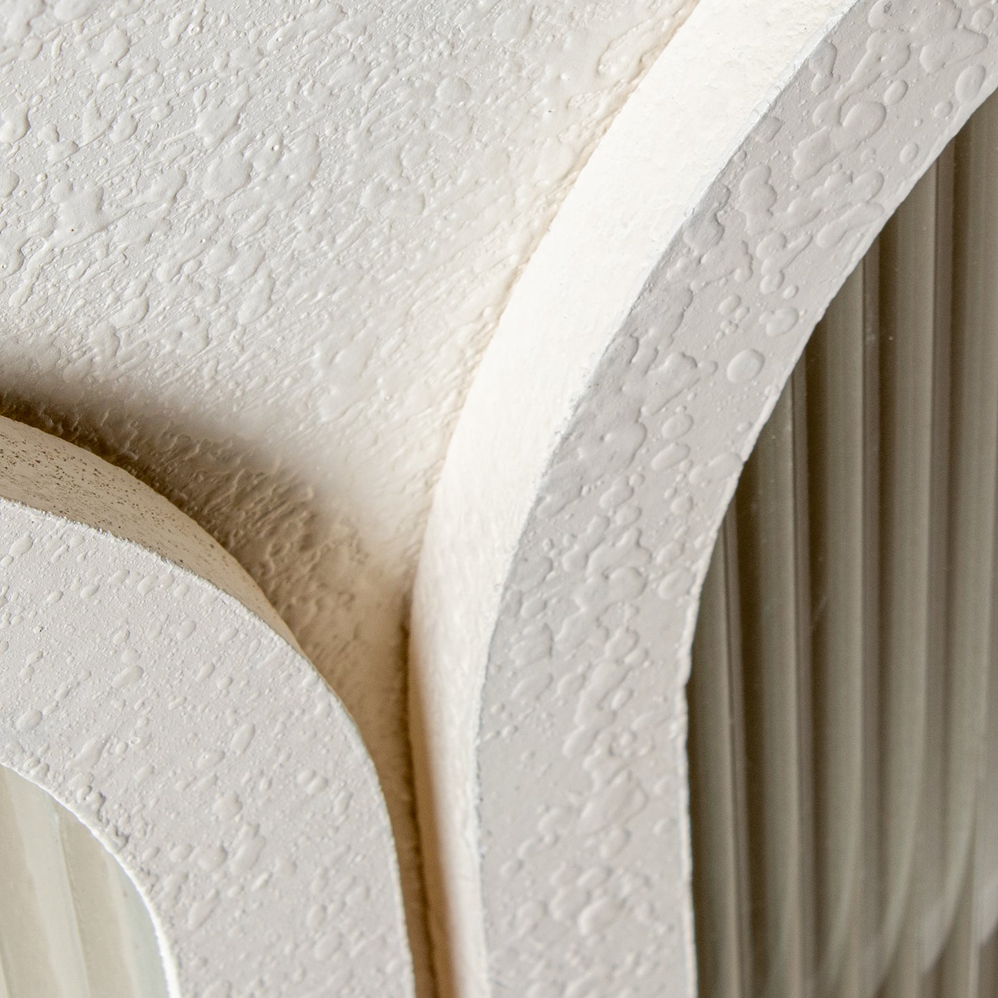 MUEBLE ENTRADA MADERA BLANCO C /2 PUERTAS DE CRISTAL