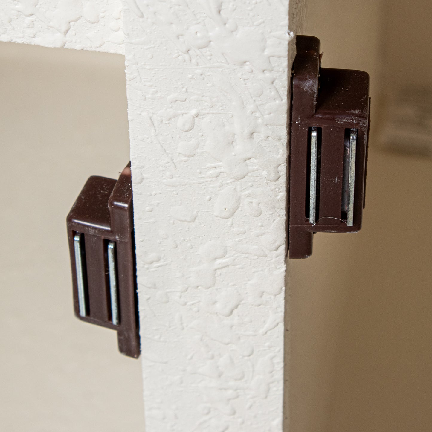 MUEBLE ENTRADA MADERA BLANCO C /2 PUERTAS DE CRISTAL