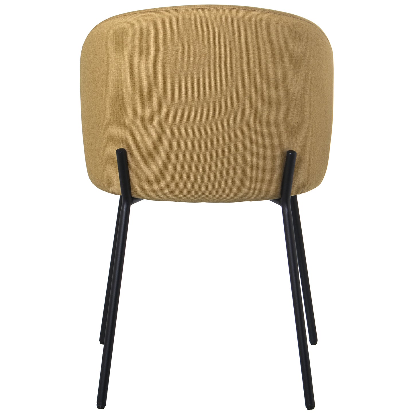 SILLA TELA AMARILLA C/PATAS ME TAL NEGRO: POLIESTER