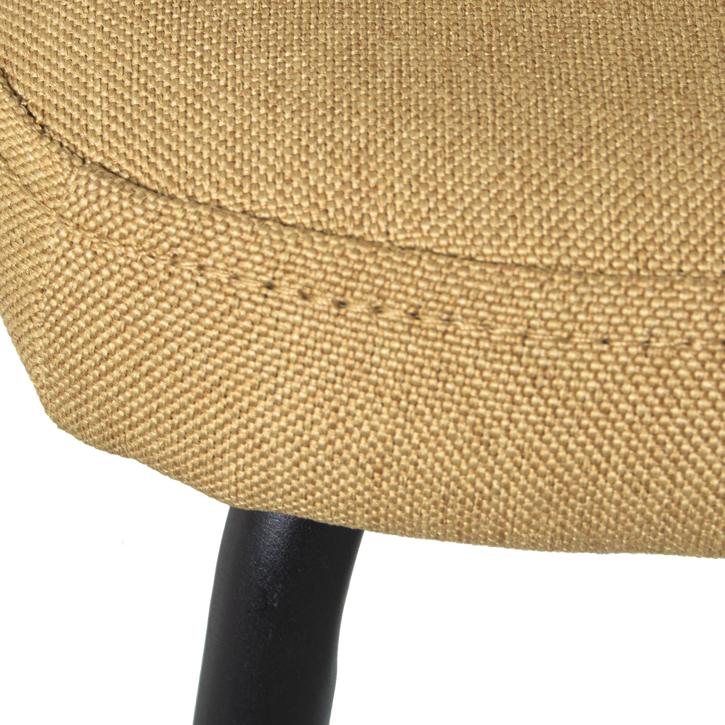 SILLA TELA AMARILLA C/PATAS ME TAL NEGRO: POLIESTER