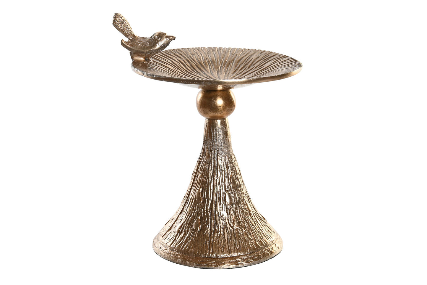 CANDELABRO ALUMINIO 16X10X19 PAJARO CHAMPAN