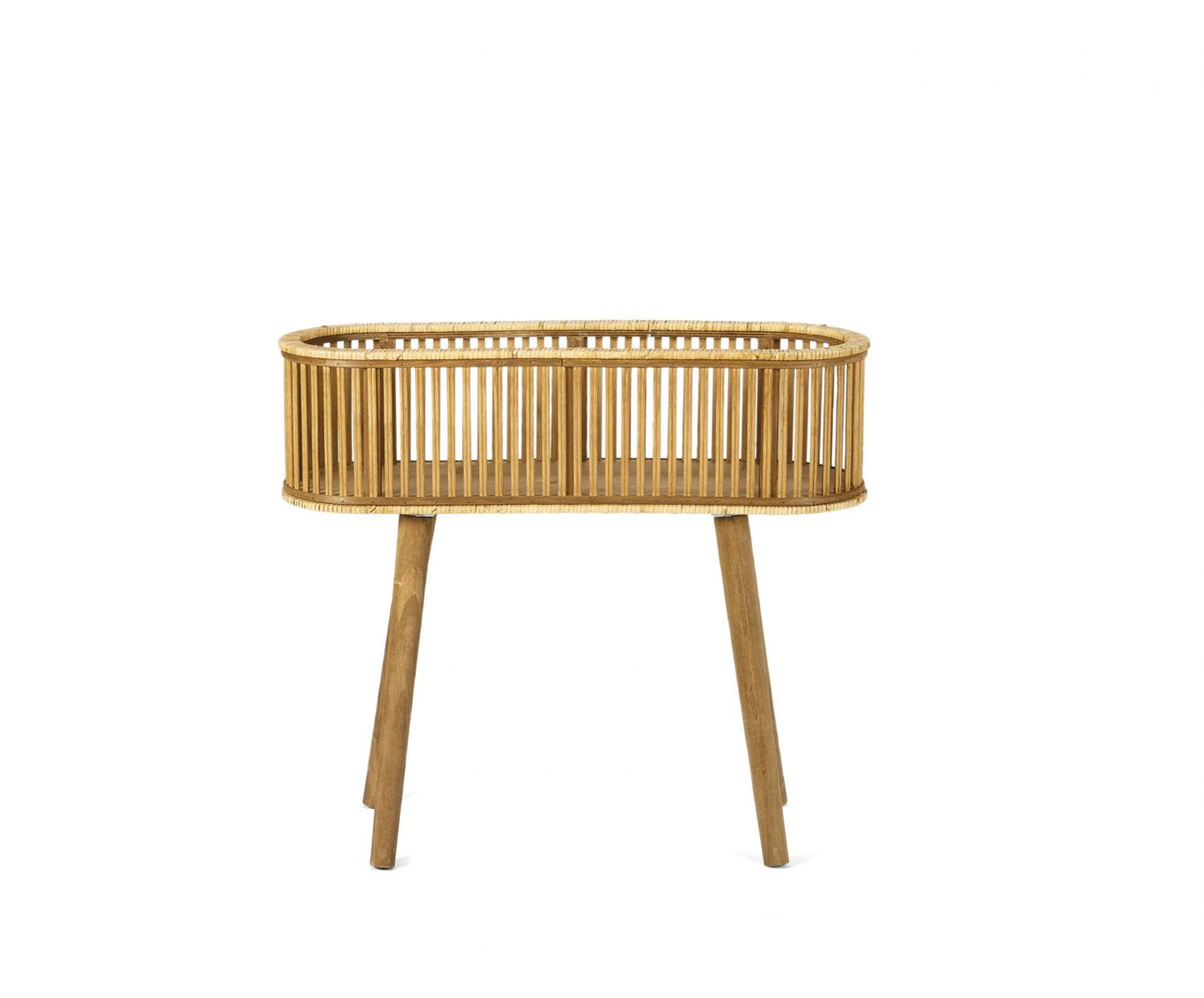 MACETERO PIE BAMBÚ/RATÁN 68X22X59:5
