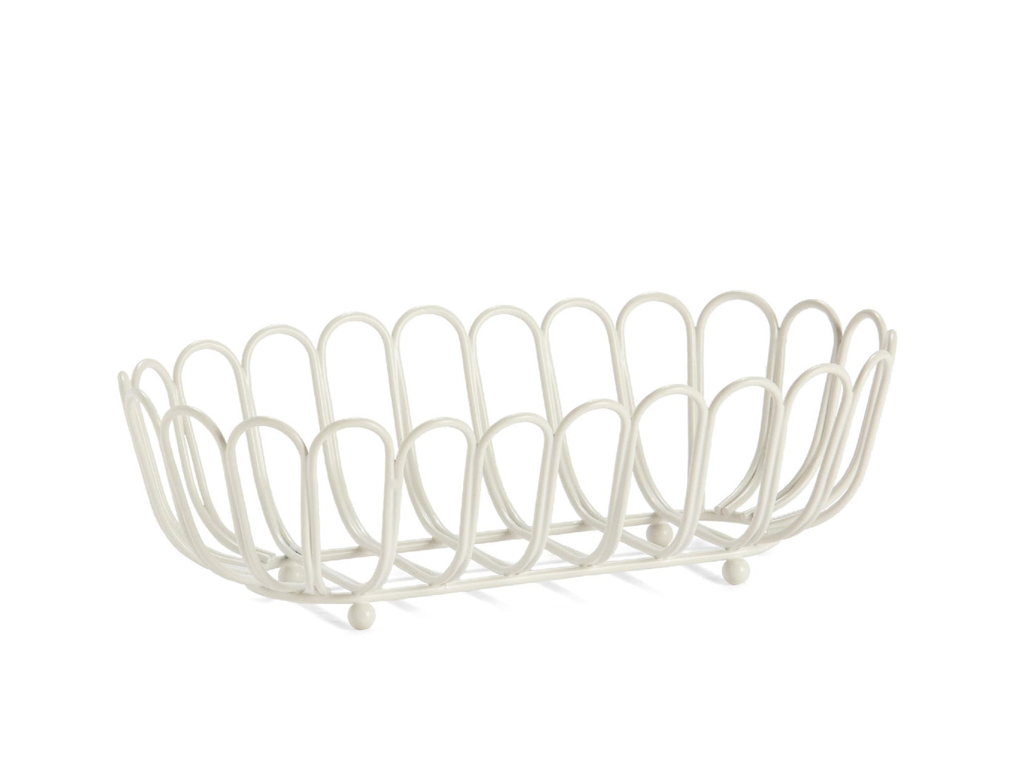 CENTRO MESA METAL BLANCO 28:5X15X9