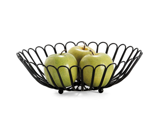 CENTRO MESA METAL NEGRO Ø31:5X9CM