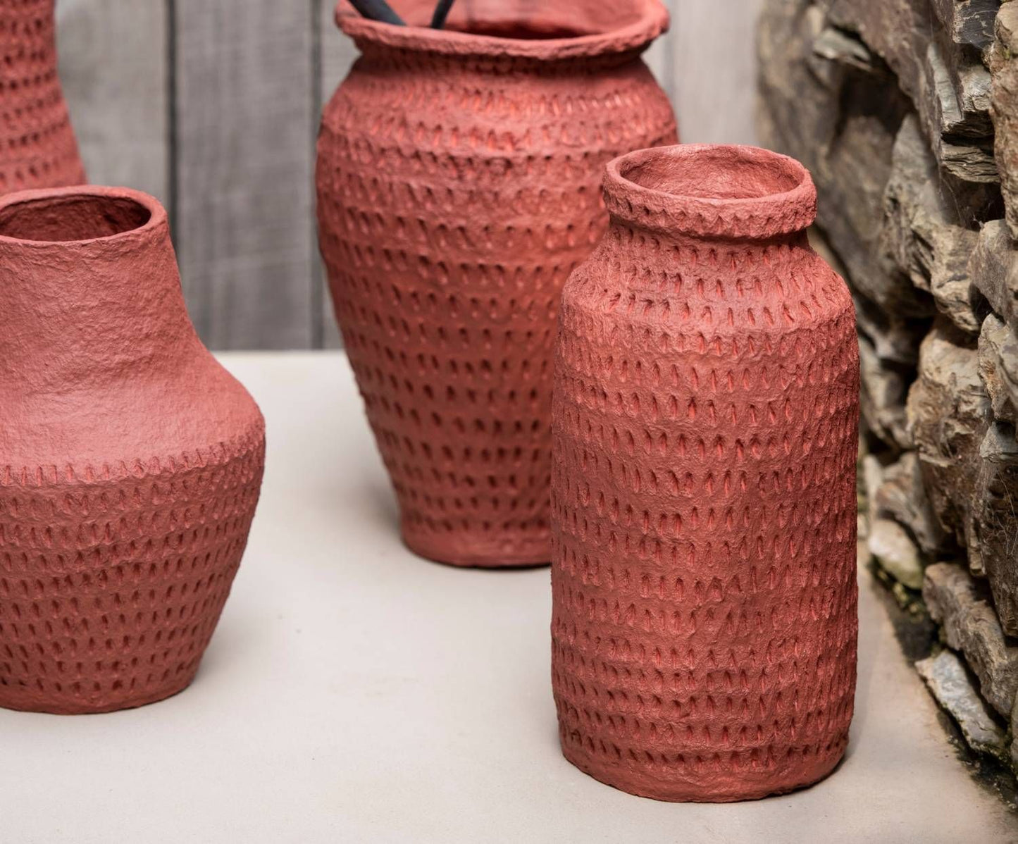 JARRÓN ALGODÓN MACHÉ ARGILE