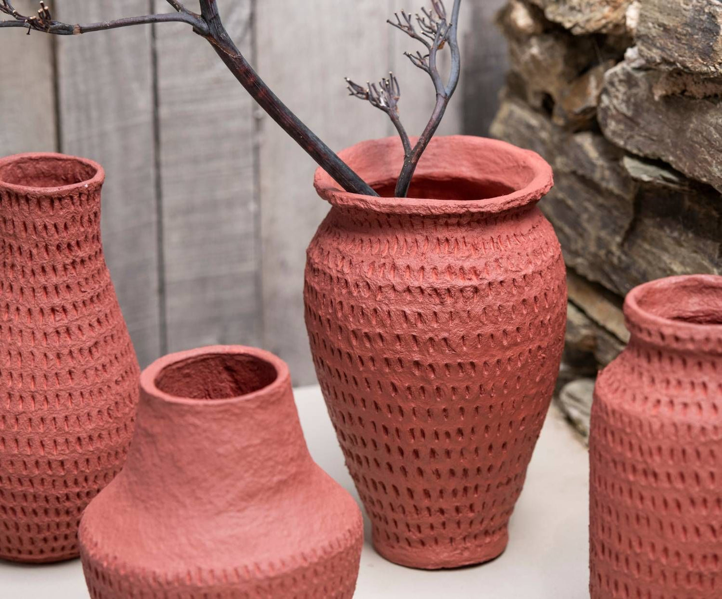 JARRÓN ALGODÓN MACHÉ ARGILE