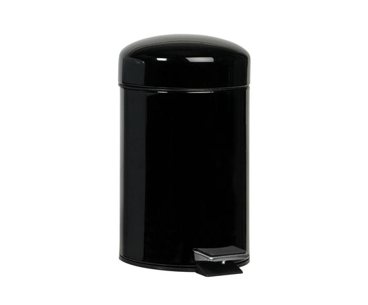 PAPELERA PEDAL MET/NEG 3LØ17X29:5CM