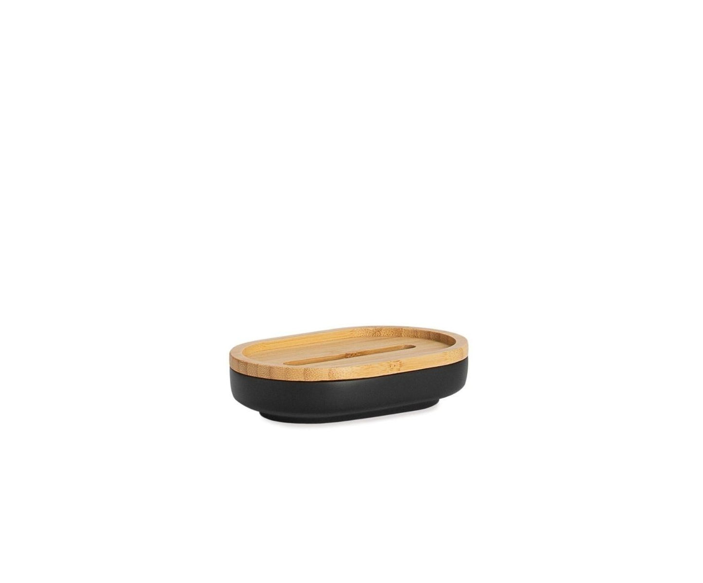 JABONERA NEGRA POLI/BAMBÚ 13X8:5X3