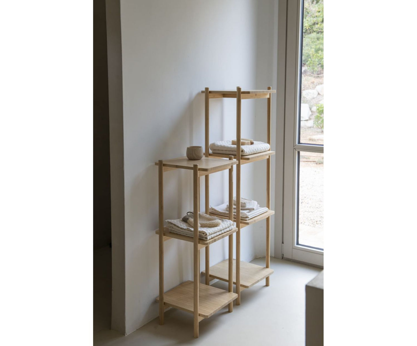 ESTANTERIA 3E. BAMBÚ 34X35X87CM