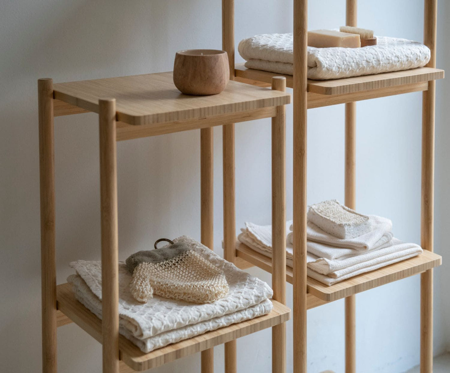 ESTANTERIA 4E. BAMBÚ 34X35X123CM