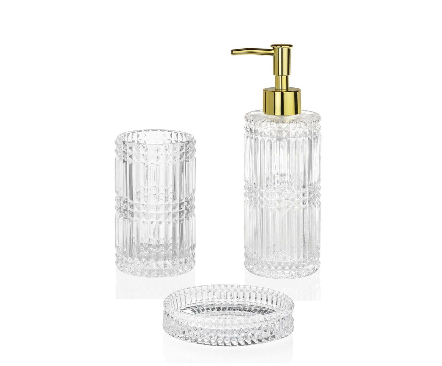 DISPENSADOR VIDRIO/DORADO DIAMOND