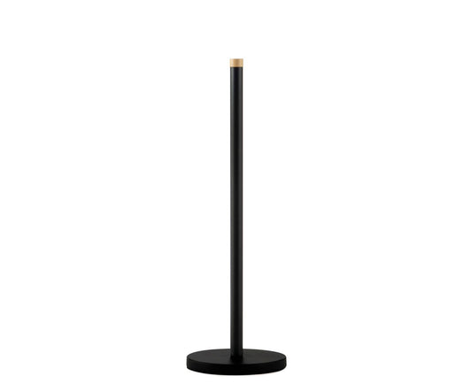 PORTARROLLOS BAÑO METAL NEGRO