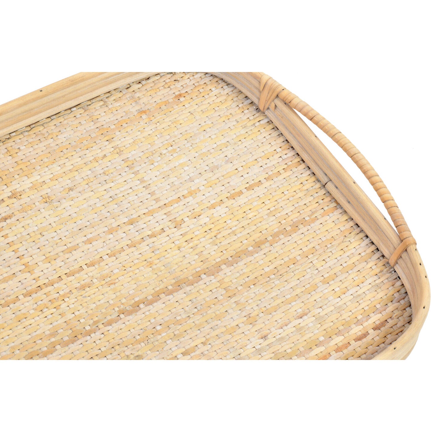 BANDEJA SET 2 RATAN 56X36X5:5 DECORACION NATURAL