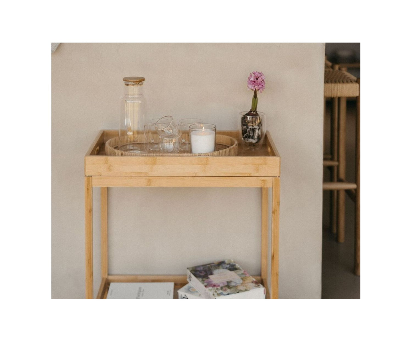 CARRO 2 EST. BAMBÚ 55X34X63CM