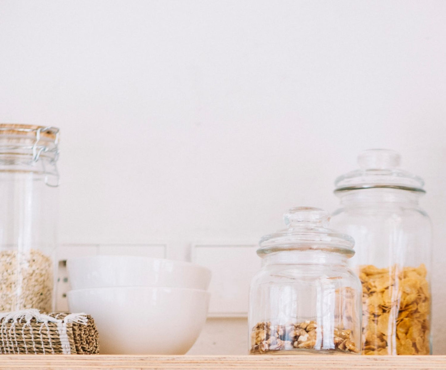 BOTE VIDRIO CLIP TAPA MADERA 1300ML