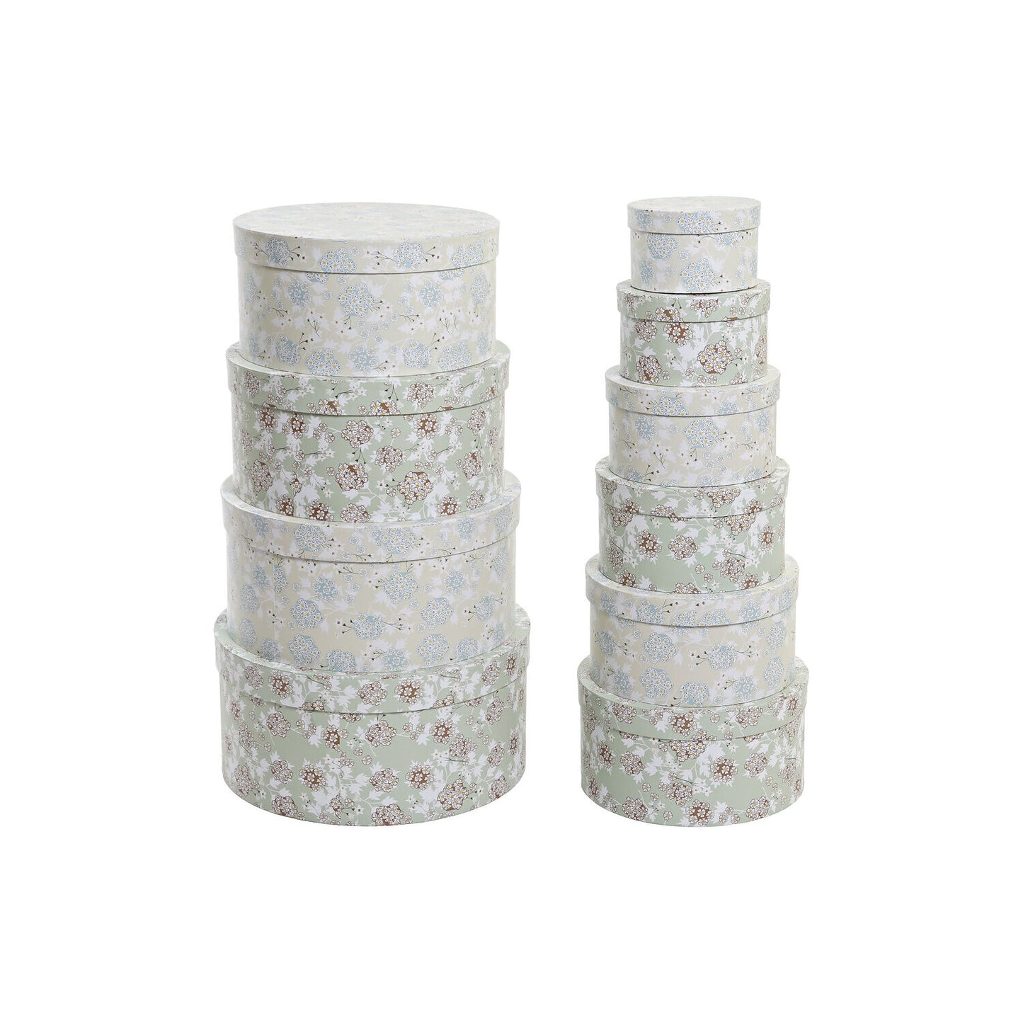 CAJA SET 10 CARTON 37:5X37:5X18 REDONDA VERDE