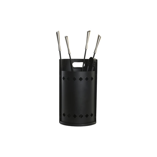 CHIMENEA SET 4 ACERO INOX 11X2X62 NEGRO