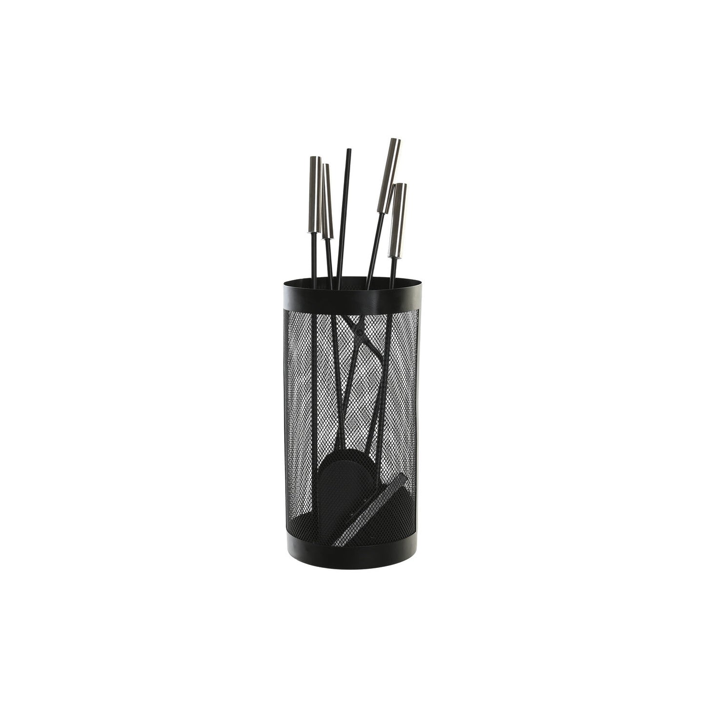 CHIMENEA SET 4 ACERO INOX 11X2X51 NEGRO